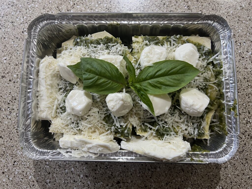 pesto lasagna